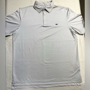 Vineyard Vines Sankaty Performance Polo Shirt White Short Sleeve Mens M